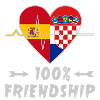 Spain and Croatia 100% friendship
