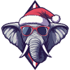 Elefant Weihnachten Cool