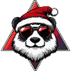 Panda Christmas Cool