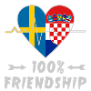 Sweden and Croatia 100% friendship