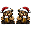 Bear Christmas Beer Team