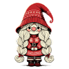 Christmas Gnome Gnome Girl
