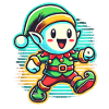 Merry Christmas Gnome Cartoon