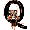 Letter Q Tiger - Gift Idea