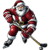 Eishockeyspieler Weihnachten