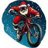 Descente Père Noël / Vélo de descente