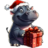 Hippos Christmas