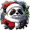 Panda Santa Claus