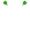 Happy St. Patrick's Day Kleeblätter