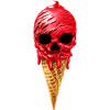 Skull Skull Dessert Cream Cone