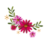 Leopard With Flowers