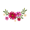 Hippo With Flowers