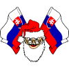 Flag Slovakia Santa Claus