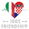 Italy and Croatia 100% friendship