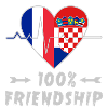 France and Croatia 100% friendship