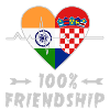 India and Croatia 100% friendship