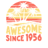 Awesome Since 1956 Birthday