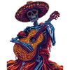 Mexican Skeleton Guitar