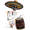 Mexican Skeleton Drums
