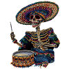 Mexican Skeleton Drums
