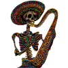Harp Mexican Skeleton