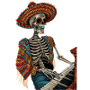 Piano Mexican Skeleton