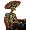 Piano Mexican Skeleton