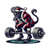 Christmas Krampus Bodybuilder Muscle Training