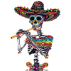 Flute Mexican Skeleton