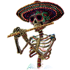 Flute Mexican Skeleton