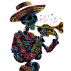 Mexican Trumpet Skeleton