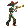 Mexican Trumpet Skeleton