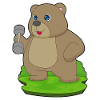 Bear Bodybuilder Dumbbell Bodybuilding