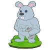 Bunny Bodybuilder Musculation avec haltères