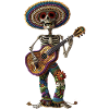 Ukulele Mexican Skeleton