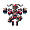 Christmas Krampus Bodybuilder Muscle Training