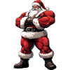 Weihnachtsmann Bodybuilder