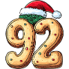 92 Number Christmas Cookie