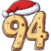 94 Number Christmas Cookie