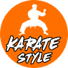 Karatetraining mit dynamischer Silhouette
