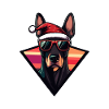 Doberman Dog Christmas Cool