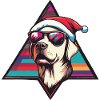 Labrador chien Noël cool