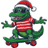 Alligator Christmas Funny