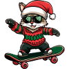 Cat Christmas Funny