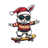 Lapin Noël Drôle