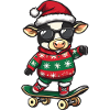 Cow Christmas Funny