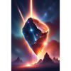 Awesome meteor falling down