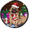 Christmas Pug