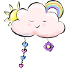 pink clouds