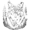 Loup, Forêt